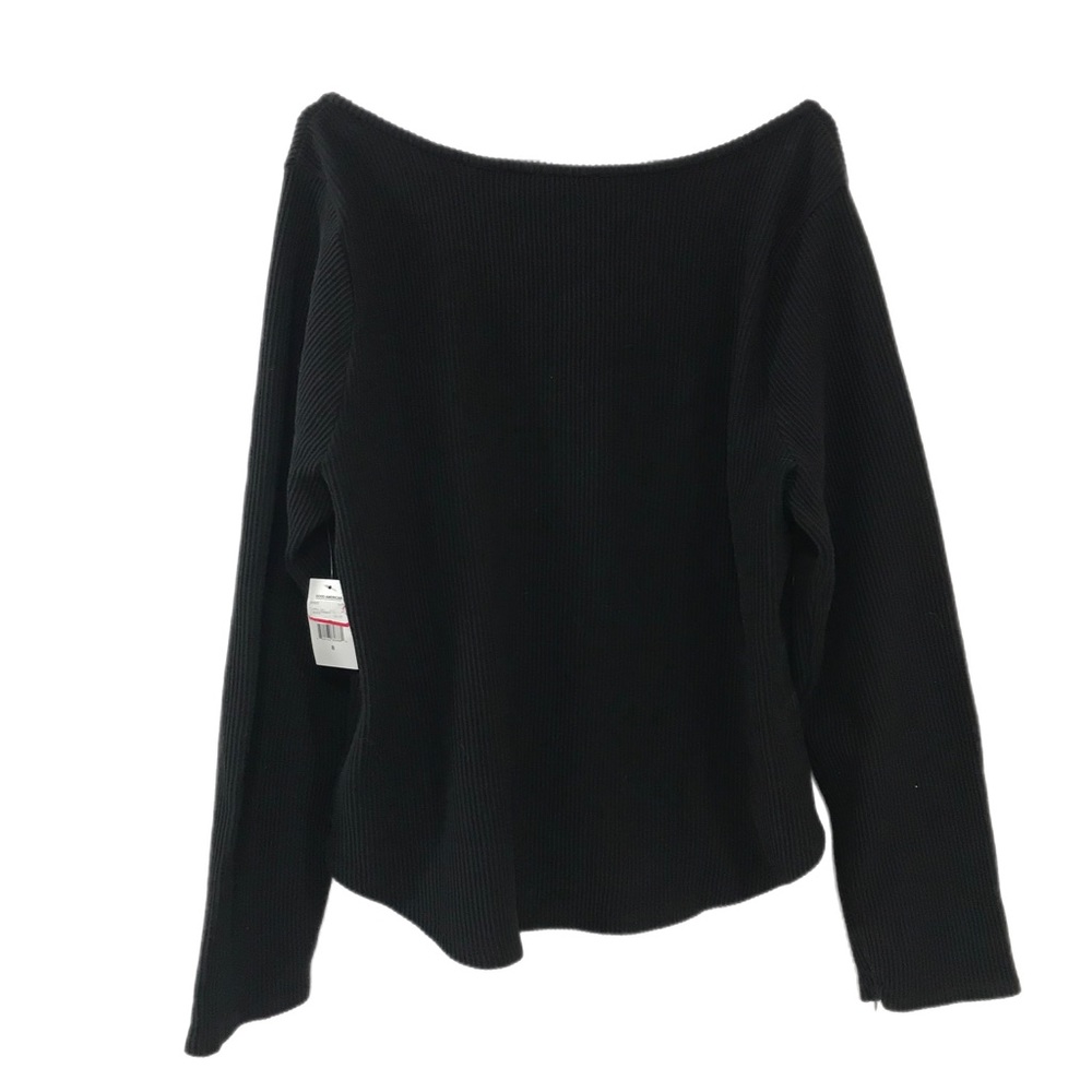 Good American Black Dramatic Zip Long Sleeve - Picture 4 of 11